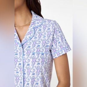 Roller Rabbit Monkey Polo Pajamas Lavender Shorts Set! Sold Out Everywhere!!